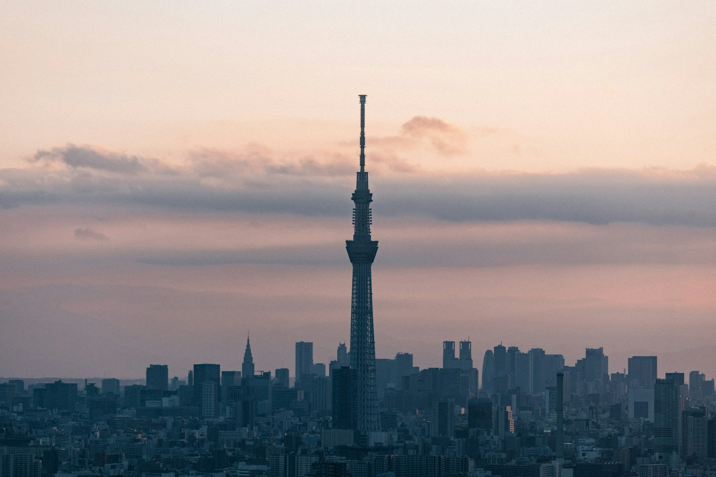 Skyline ao entardecer